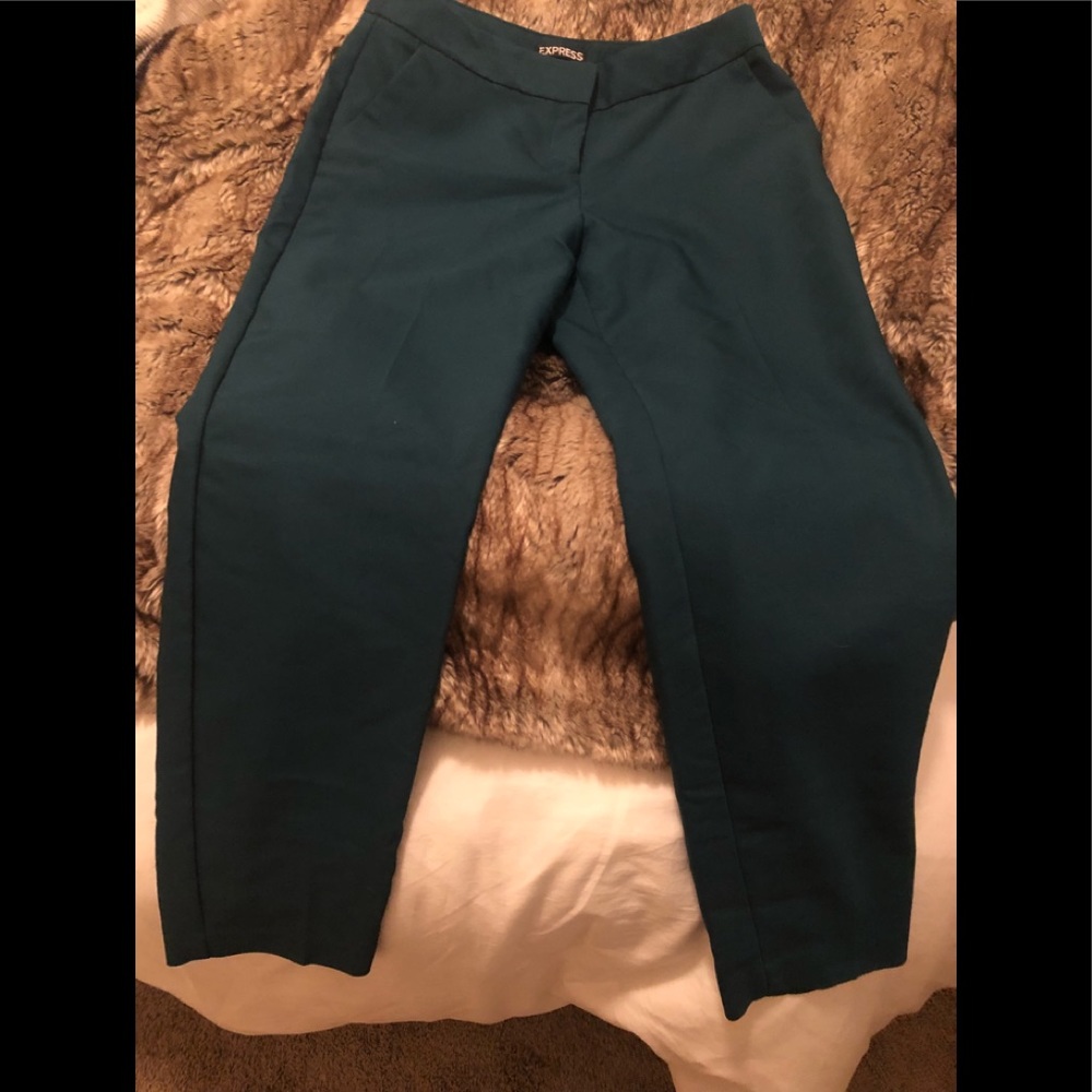 Express Columnist Green Ankle Pants-Never worn 2R